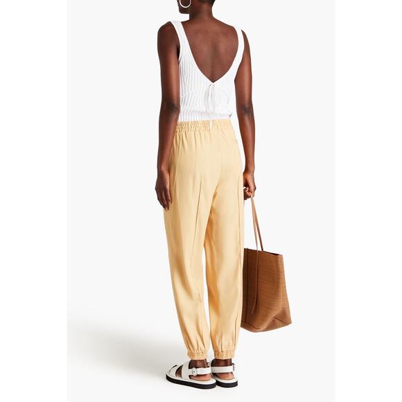 VINCE. White Ribbed-knit cotton-blend Tank Top Size M - Picture 3 of 7